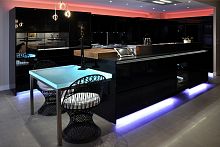 Contemporary kitchen NATURAglassislandcustom