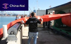 Containment boom GRINTEC inflatablesheltered waters