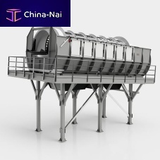 Rotary screen coarse screening