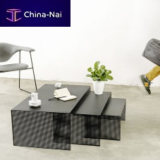 Contemporary nesting tables DENTROsteelrectangularhome