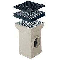 Polymer concrete manhole MEAGARDcast ironrecessed