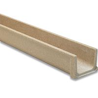 Drainage channel with grating EUROSELFslotpolymer concretegalvanised steel grate