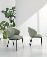 Contemporary chair CANDYindoorfabricpainted metal base