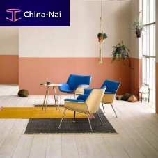 Contemporary lounge chair SWOOP fabricmetalwooden