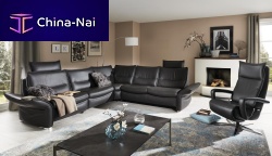 Convertible sofa MR 250contemporaryleatherbrown