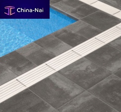 Concrete drain grate TESSERAfor swimming pool