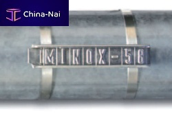 Identification label PLIOMARK MINOX series stainless steelfor the chemical industry