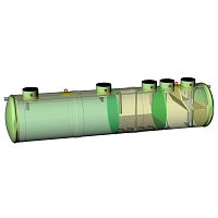 Compact sewage treatment plant 6346-51980EHbiologicalactivated sludgefor domestic use