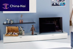 Contemporary TV cabinet NO.14lowboardlacquered woodwhite