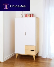 Contemporary wardrobe HUHplywoodbirchwith swing doors