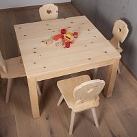 Child's table 1039contemporarypinepine base