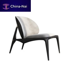 Contemporary fireside chair THE ONEfabricleatherash