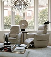 Leather cinema seating TATTOO home cinemahomebrown