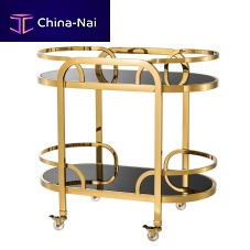 Cleaning trolley OAKHURSTcommercialpolished stainless steelglass