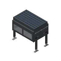 Food industry machinery unloading system for the pharmaceutical industrymodular