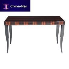 Art Deco table T038Macassar ebonyglossy varnished woodwaxed wood base