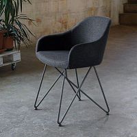 Contemporary chair DEMETRA S155MXindoorvelvetwool