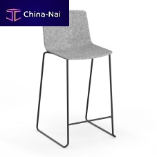 Contemporary bar chair OMEGA IindoorPETsteel base