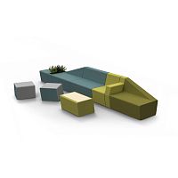 Modular upholstered bench MENDIcontemporaryfabriccommercial