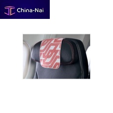 Aircraft cabin headrest cover