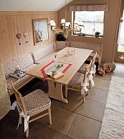 Traditional upholstered bench FIENOTALCATOfabricwoodenwith backrest