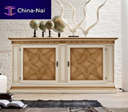 Traditional sideboard BASILIO oakwalnutsolid wood