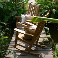 Traditional garden chair BALTIMOREoutdoorteakrocking