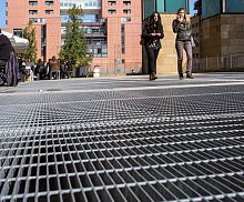 Galvanised steel grating POTISSIMUMelectro-welded steelpainted steelfor exterior flooring