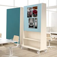 Removable partition NOMADE modularwoodenfabric
