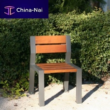 Contemporary chair KERMESoutdooroakthermo-lacquered steel