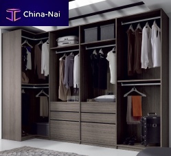 Corner walk-in wardrobe ECCO contemporarywooden