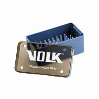 Lens sterilization tray non-perforated