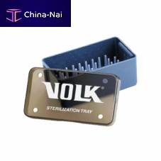 Lens sterilization tray non-perforated