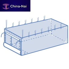 Bulk material container liner polyethylene