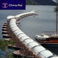 Dock shade sail Tunnel & round shape