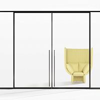 Sliding partition ULTRALIGHTmodularaluminumdouble-glazed