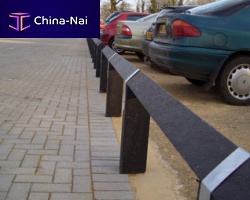 Protective barrier parkingfixedrecycled plastic