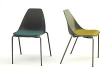 Contemporary chair X-SOFTfabricupholsteredfor public building