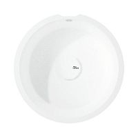 Single-bowl kitchen sink Rounded without drainboardCorian®overmount