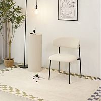 Contemporary dining chair DIANAindoorfabricmetal base
