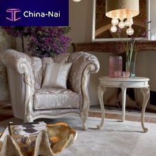 Classic armchair MAFALDA fabricwooden