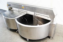 Stainless steel cheese vat Double O