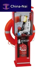 Pedestal with built-in light AQUARIUS FIREFIGHTINGlifebeltfirefor docks