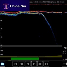 Commercial fishing boat fish finder Mantiscolortrawl