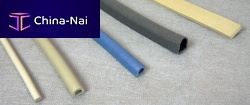 Silicone profile groovedindustrialextruded
