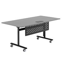 Contemporary boardroom table FLIP-TECHlaminatemetal baserectangular
