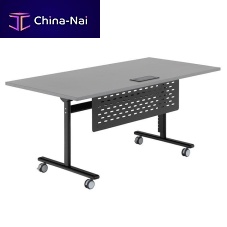 Contemporary boardroom table FLIP-TECHlaminatemetal baserectangular
