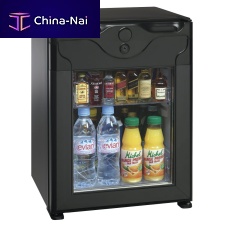 Glazed minibar POLARBAR French doorwith built-in lightfor hotel