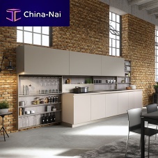 Contemporary kitchen LAB13wood veneerlacquered woodisland