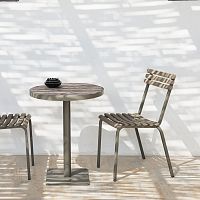 Contemporary chair Larenoutdoorindoorteak